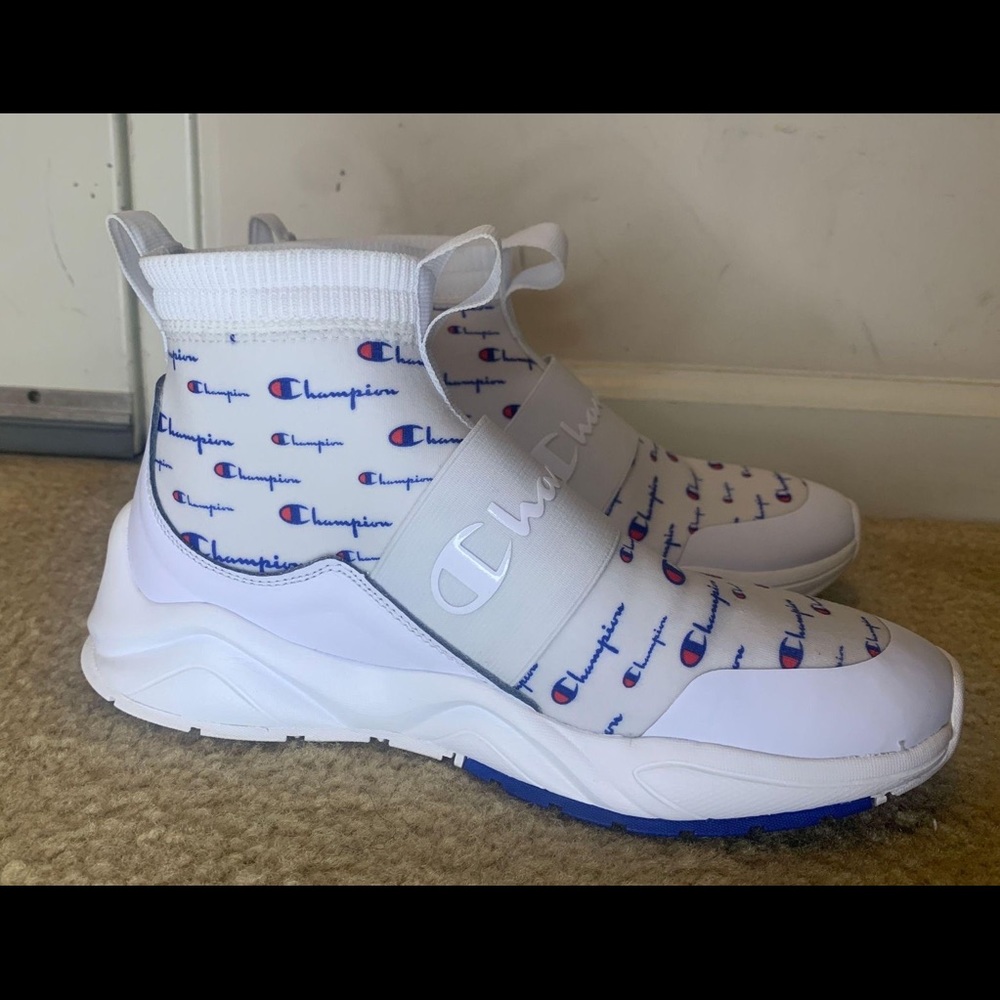 Champion Sneakers … Women’s 8 … White, Blue Red